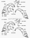 Фото БРЫЗГОВИК ACCENT ТАГАЗ ПЕРЕД  ПРАВ   MOBIS Hyundai-Kia 8683225000 Hyundai-Kia