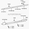 Фото Молдинг крыла ACCENT переднего  L 87711-25000 07711-25000 Hyundai-Kia 8771125000 Hyundai-Kia