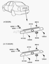 Фото уплотнитель панели двери багажного отсека Hyundai-Kia 9255736000 Hyundai-Kia