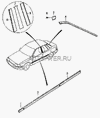 Фото Молдинг двери передний правый ЭСПЕРО Daewoo 96191027 Daewoo