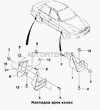 Фото Брызговики CHEVROLET передний левый 96303235 Lanos Daewoo 96303235 Daewoo