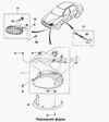 Фото Ресничка под фару лев   ЛАНОС Daewoo 96304656 Daewoo