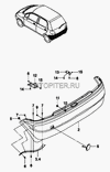 Фото Бампер задний Daewoo Matiz Daewoo 96562595 Daewoo