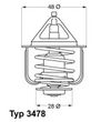 Фото Термостат\ Nissan Primera/Sunny 1.6 90> (WAHLER) Wahler 347882D Wahler