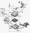 Фото ПАТРУБОК КОРПУСА ВОЗДУШНОГО Ф�ИЛЬТРА МАЛЫЙ MATIZ GM General Motors 96276670 General Motors