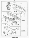 Фото Усилитель заднего бампера ZAZ CHANSE, CHEVROLET LANOS 04-- General Motors 96303227 General Motors