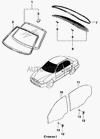 Фото Стекло Chevrolet Lanos двери задней правой General Motors 96304144 General Motors