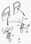 Фото Тяга актуатора двери задней левой  96323357 General Motors 96323357 General Motors