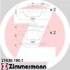 Фото KLOCKI HAMULCOWE PRZаD ALFA ROMEO 146 99 - Zimmermann 216361901 Zimmermann