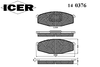 Фото Тормозные колодки передние NISSAN PATROL Y60 2.8-4.2, TERRANO2 2.4-2.7  (Датчик: пласт.) Icer 140376 Icer