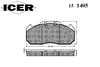 Фото Комплект тормозных колодок с пластинами MAN SU 283 2003- Icer 151405 Icer