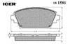 Фото Колодки тормозные передние NISSAN PRIMERA P12E/ALMERA N16 Icer 181581 Icer