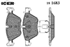 Фото колодки передние Icer 181683 Icer