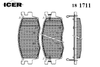 Фото олодки тормозные дисковые передн, HYUNDAI: ACCENT 05-, ACCENT 05-, KIA: RIO II 05-, RIO II 05- Icer 181711 Icer