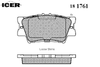 Фото Колодки тормозные Toyota Camry (V40, V50) 06-, 11-, RAV 4 05-; Lexus ES 06- задние ICER Icer 181761 Icer