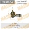 Фото Наконечник рулевой тяги HYUN/KIA ACCENT/ACCENT (ТАГАЗ)/ELANTRA/GETZ/LANTRA/SANTA Masuma MEK204 Masuma