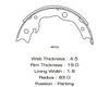 Фото Колодки стояночного тормоза Nissan Qashqai (J10) 06-, Tiida 07-, X-Trail (T31) 07-; Toyota Masuma, к Masuma MK1515 Masuma