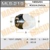 Фото Гайка колеса М12*1.25 Nissan ключ 21мм Masuma MLS219 Masuma