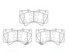 Фото Передние тормозные колодки Toyota Land Cruiser 200, Lexus LX570 Masuma MS1541 Masuma