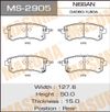 Фото Колодки задние NI Patrol Y62, QX56 '10- Masuma MS2905 Masuma
