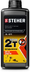 Фото STEHER 2Т-Ultra Полусинтетическое масло для 2-тактных двигателей 1 л 76002-1 Steher 760021 Steher