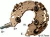 Фото Диодный мост генератора медный CHRYSLER TownCountry Van 3.3L/ 3.8L 2001-2007 // CHRYSLER Voyager 3. Utm EN0433A Utm