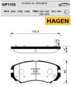 Фото Колодки торм.пер. Premium brake pads HAGEN SANGSIN GP1155 Sangsin GP1155 Sangsin