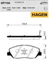 Фото Колодки торм.пер. Premium brake pads HAGEN SANGSIN GP1194 Sangsin GP1194 Sangsin