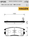 Фото Колодки тормозные задние GM Captiva/OPEL Antara GP1205 Sangsin GP1205 Sangsin