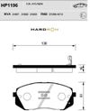 Фото Колодки тормозные передние Hardron Sangsin HP1196 Sangsin