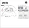 Фото Колодки барабанные NISSAN TIIDA 07- SA203 Sangsin SA203 Sangsin