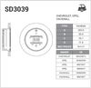 Фото Диск тормозной задний CHEVROLET CAPTIVA (C100 C140) 06- R Sangsin SD3039 Sangsin