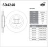 Фото Диск тормозной передний Nissan Qashqai J10E Sangsin SD4240 Sangsin