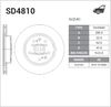 Фото Диск тормозной передний SUZUKI VITARA LY 15- Sangsin SD4810 Sangsin