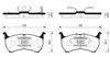 Фото SP1051 SANGSIN Колодки тормозные дисковые передние MAZDA 626 II 82-87, 626 II Sangsin SP1051 Sangsin