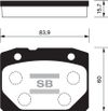 Фото КОЛОДКИ КОЛОДКИ ПЕРЕДНИЕ Sangsin SP1199 Sangsin