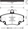 Фото Колодки тормозные Sangsin HI-Q SP1243 передние Sangsin SP1243 Sangsin