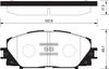 Фото Колодки тормозные  передние Lifan X50  / Toyota Prius (09-) /  YARIS 07- Sangsin SP1377 Sangsin
