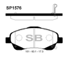 Фото SP1576 Колодки тормозные передние *SANGSIN BRAKE Sangsin SP1576 Sangsin