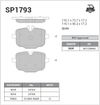 Фото 1793 колодки дисковые задние  1011 3.55.03.5 10 Sangsin SP1793 Sangsin