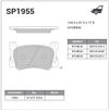 Фото Колодки тормозные HYUNDAI GENESIS G90 17- передние Sangsin SP1955 Sangsin