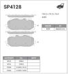 Фото КОЛОДКИ ТОРМОЗНЫЕ ДИСКОВЫЕ SANGSIN BRAKE SP4128 Sangsin SP4128 Sangsin
