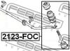 Фото Стойка стабилизатора задняя FORD FOCUS 98-04 Febest 2123FOC Febest
