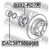 Фото подшипник ступицы re honda cr-v rd4 Febest DAC38730040M Febest