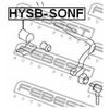Фото Втулка переднего стабилизатора ?24мм HYUNDAI SONATA (EF) 2001-2005 Febest HYSBSONF Febest