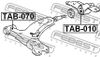 Фото сайлентблок рычага нижн. пер.!\\ Toyota Corolla 97-02 Febest TAB070 Febest
