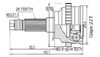 Фото Шрус наружний без ABS Sat MA24 Sat