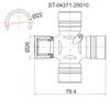 Фото Крестовина карданного вала ST-04371-25010 SAT Sat ST0437125010 Sat