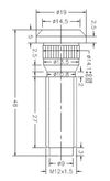 Фото Шпилька колесная M12x1.5х45 ступицы TOYOTA Sat ST9094202070 Sat