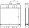 Фото Радиатор отопителя (OPEL ASTRA G 98-/ZAFIRA A 99-/ZAFIRA B 05- версия BEHR)  SAT  ST-OP48-395-0 Sat STOP483950 Sat